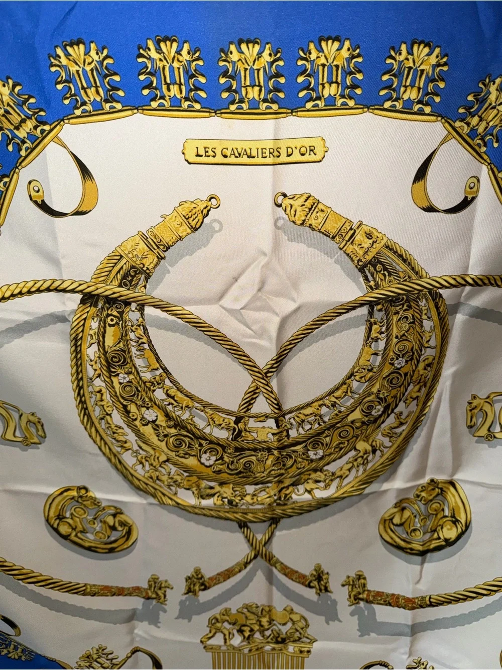 Hermes Cavaliers d’OR Silk Scarf - Picture 4 of 12